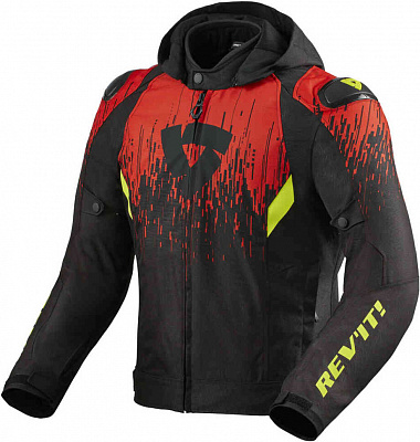 Текстильная мотокуртка REVIT Quantum 2 H2O Black Red