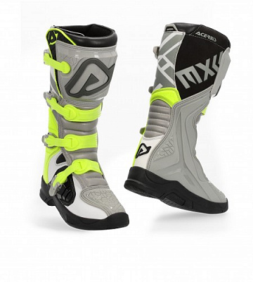 Мотоботы кроссовые X-TEAM Grey/Yellow, ACERBIS