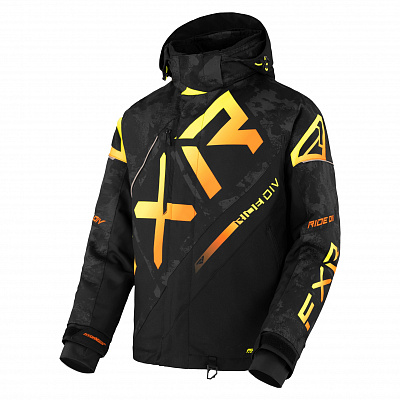 Куртка FXR CX с утеплителем Black Camo/Inferno