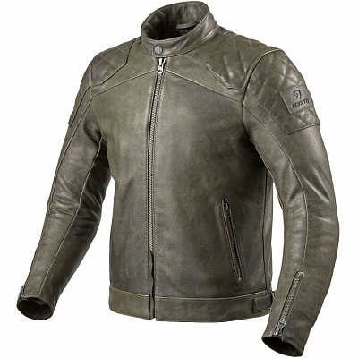 Кожаная мотокуртка REVIT Cordite Olive Green