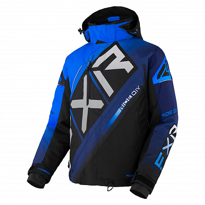 Куртка FXR CX с утеплителем Black/Blue Fade