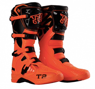 Мотоботы TIGER T2 Orange/Black