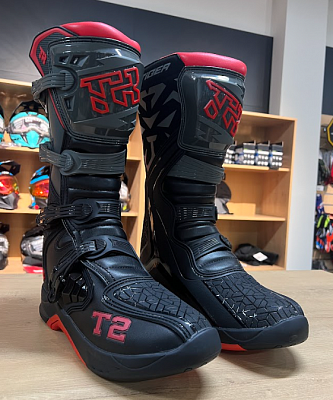 Мотоботы TIGER T2 Black/Gray/Red