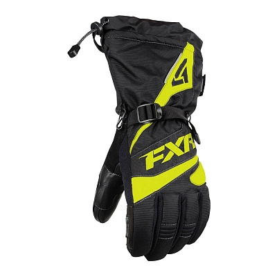 Перчатки FXR Fuel с утеплителем, Black/Hi Vis